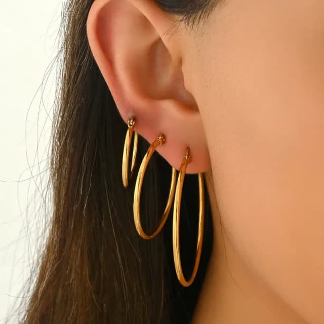 ZARA - Juego de aretes de Acero Inoxidable
