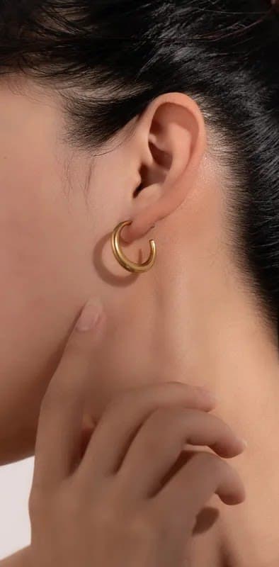 VERA - Argollas de Acero Titanio